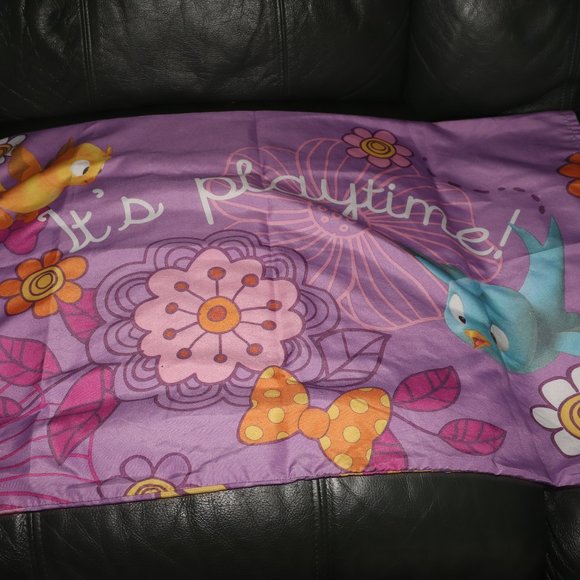 Disney Princesses Twin Bed Sheet Flat Pink Little Mermaid Cinderella Bell & - Picture 6 of 6